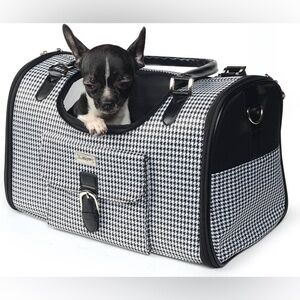 TRIOL Pet Carrier Bag - Black & White CAT/DOG